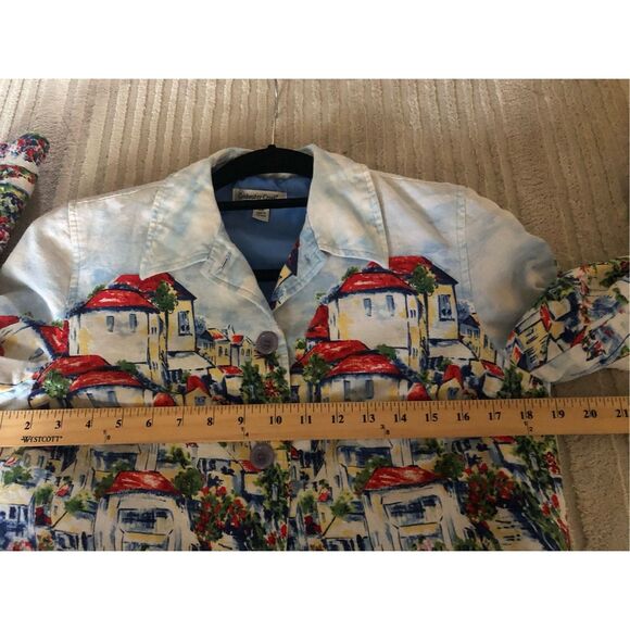 Coldwater Creek Scenic Village Art Jacket PM - Picture 9 of 12